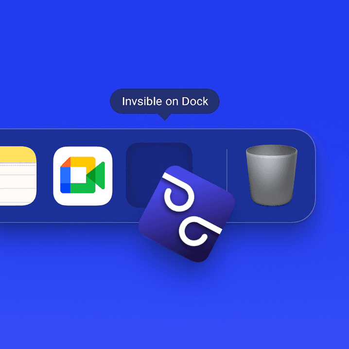 Glimp is invisible on the macOS dock — completely undetectable